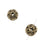 Antiqued Brass Round Ornate Filigree Spacers Beads 6mm (2 pcs)