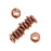 Metal Spacer Bead, Nugget Heishe 7mm Antiqued Copper Plated, By TierraCast (12 Pieces)
