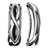 Antiqued Silver Infinity Symbol Bracelet Slider For Regaliz 10mm Rubber Cord - 1 Piece