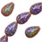 Mirage Color Changing Mood Beads - Fancy Flame Pattern 23x15.5mm (2 pcs)