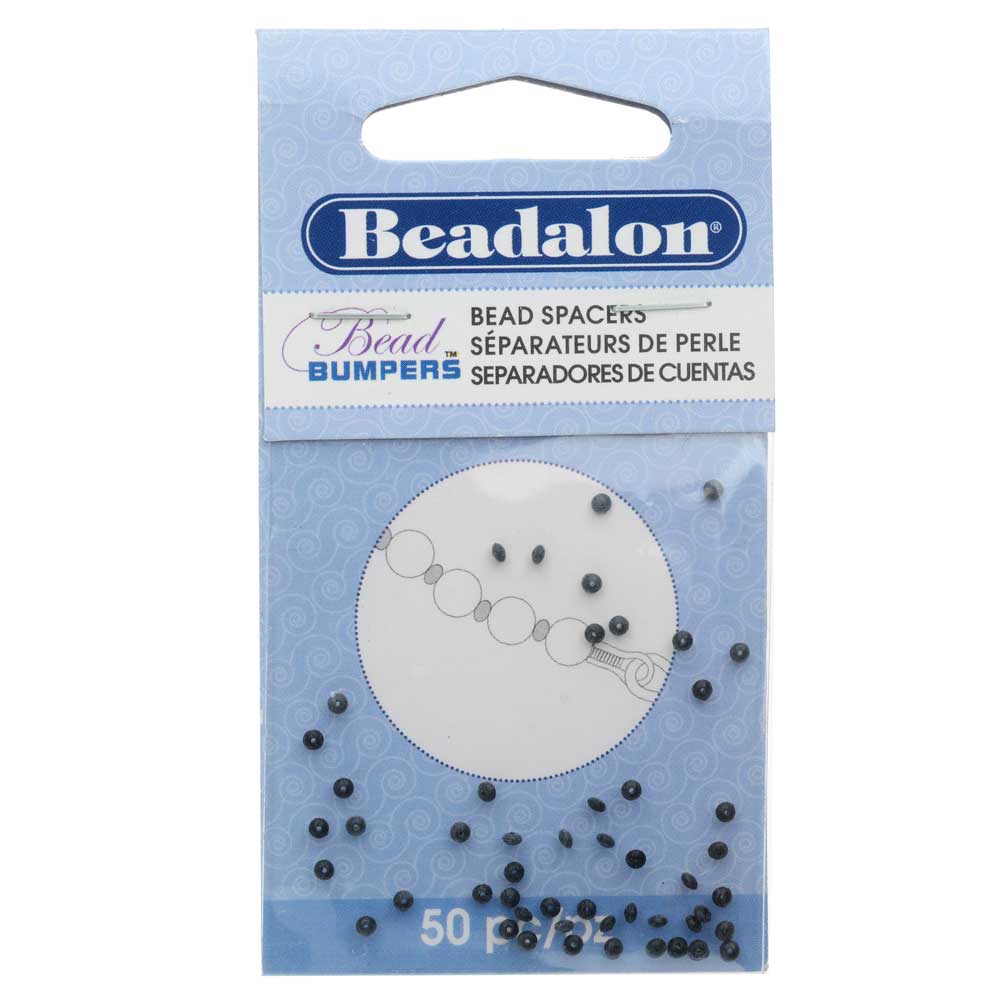 Beadalon Bead Bumpers, Oval Silicone Spacers 2mm, Silver (50 Pieces) —  Beadaholique