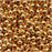 Genuine Metal Seed Beads 8/0 24KT Gold Plated 40 Grams