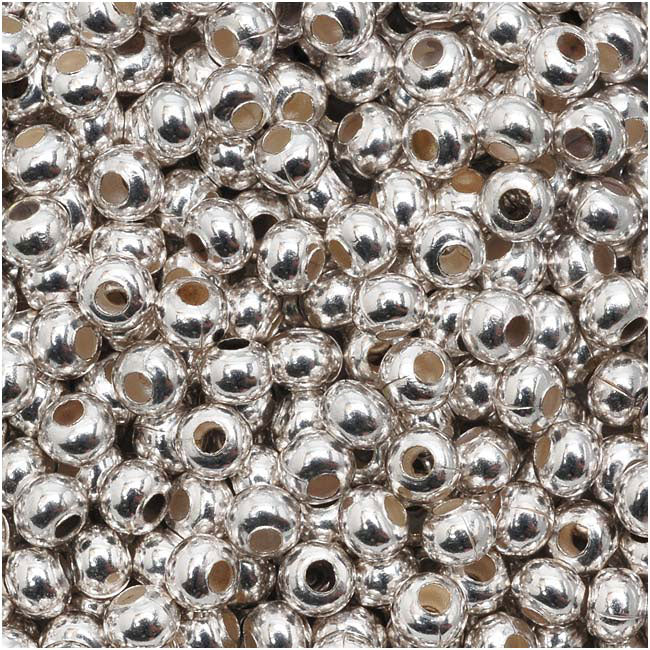 Genuine Metal Seed Beads 8/0 Silver Plated 39 Grams