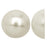 Acrylic Faux Pearl Flatback Cabochons 20mm - Pearlized White (6 pcs)