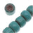 Clay River Designs Porcelain Beads, 5x6mm Glazed Short Tube Cylinder, Aqua Fresca (12 Pieces)