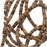 Brown And Tan Wood Coconut Rondelle Beads - 3mm Wide - 23 Inch Strand