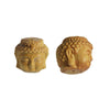 Aromatic Cedar Wood Beads, Buddha Head 19mm, Natural (1 Piece)