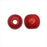 Dyed Wood Beads, Smooth Large Hole Round 14mm, Red (20 Pieces)