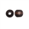 Dyed Wood Beads, Smooth Large Hole Round 12mm, Coffee (25 Pieces)