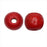 Dyed Wood Beads, Smooth Large Hole Round 16mm, Red (12 Pieces)
