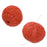 Red Cinnabar Small Oval Focal Beads 17mm Chinese Design (2 pcs)