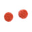 Red Cinnabar Round Disc Focal Beads 13mm Good Luck Design (2 pcs)