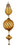 Retired - Brass and Caramel Brown Swirl Heirloom Ornament