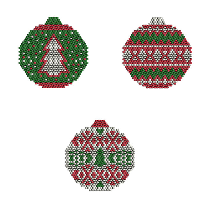 Brick Stitch Ornaments