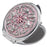 Retired - Crystal Clay Filigree and Austrian Crystal Chaton Compact - Pink