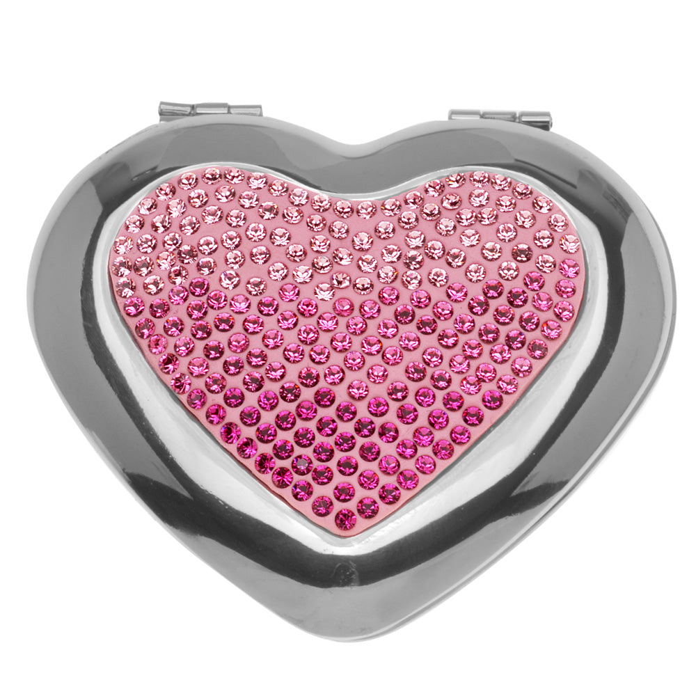 Retired - Pink Ombre Heart Compact