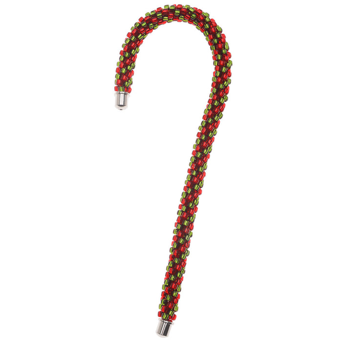 Retired - Red and Green Candy Cane Christmas Ornament