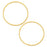 Beadable Open Frame Link, Circle 35mm, Gold Tone (4 Pieces)