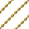 Antiqued Gold Plated Ball Chain Chain, 2mm, by Nunn Design, by The Foot