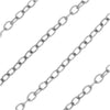 Antiqued Silver Plated Cable Chain, 2x2.5mm, by Nunn Design Chain, by the Foot