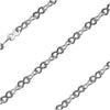 Antiqued Silver Plated Fine Figure 8 Cable Chain, 3x1.8mm Links, by the Foot