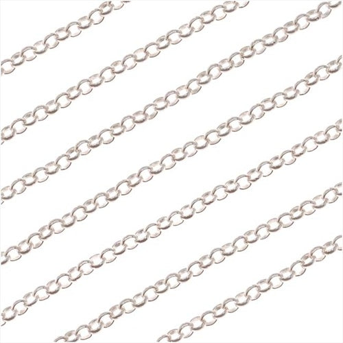 Silver Filled Rolo Chain, 2.4mm, by the Foot