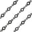 Matte Black Plated Bubble Chain, 8.5x4mm by the Foot
