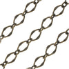 Antiqued Brass Galeria Chain, 5.5mm Oval Links, by the Foot
