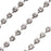 Preciosa Czech Crystal Rhinestone Cup Chain, 24PP, Crystal/Silver Plated, by the Foot