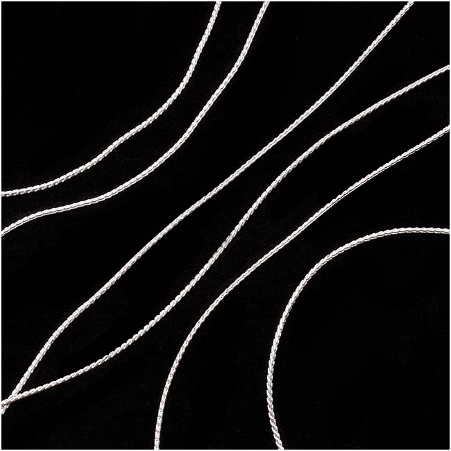 Sterling Silver Fine Snake Beading Chain, .7mm, by the Foot