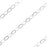 Sterling Silver Flat Cable Chain, 2 x 3mm Long, by the Foot