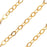 14K Gold FIlled Fine Flat Cable Chain, 1.5mm, by the Foot