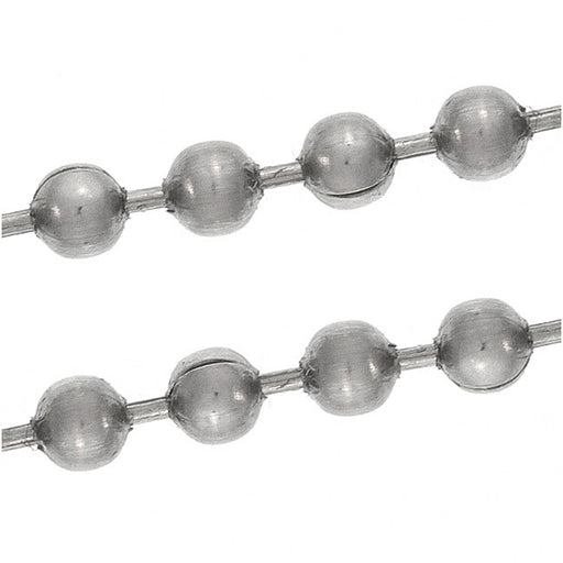 thumbnail image 2 of OnDepot 25-Pack Silver Ball Chain Necklaces – 24" Or 30" Long, 2.4mm Beads 2 of 3