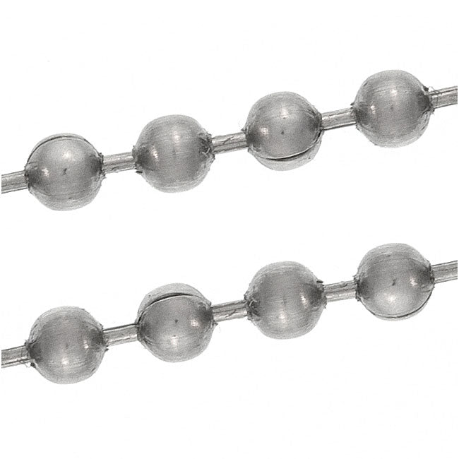 Stainless Steel Ball Chain 2.4mm, by the Foot