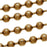 Antiqued Brass Plated Steel Ball Chain, 2.4mm, by the Foot