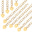 Beadalon Necklace Chain Extender, 3.5mm Curb Links with Heart 2 Inches, Gold Plated (10 Pieces)