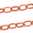 Copper Oval Rolo Chain, 4mm, by the Foot