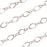 Sterling Silver Figure Eight Chain, 2.8mm, by the Foot