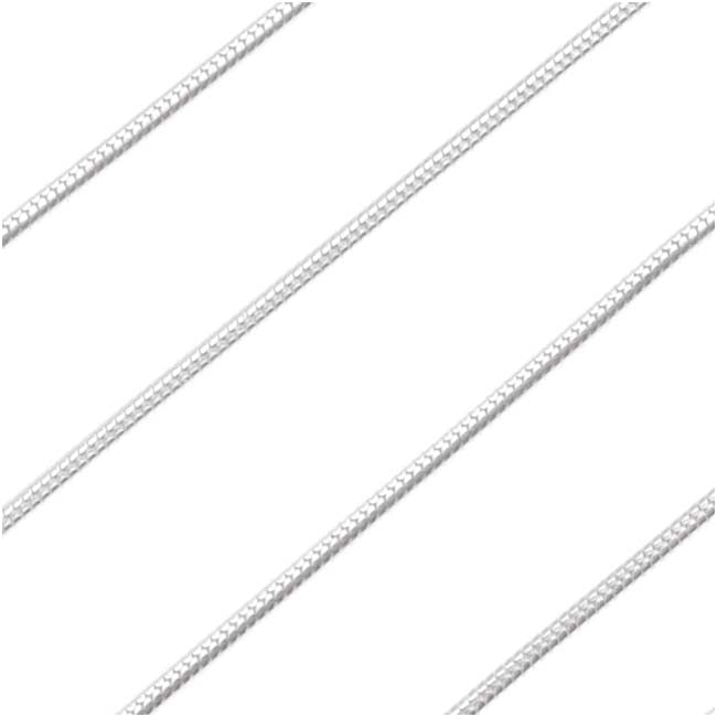 Sterling Silver Fine Snake Chain, 1mm, by the Foot