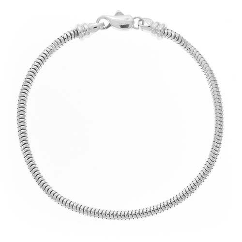 Sterling Silver Charm Bracelet For Large Hole Beads - 2mm Wide/7 Inch/ —  Beadaholique