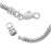 Charm Bracelet, For European Large Hole Beads with Screw End 3mm, 7.5 Inches, Sterling Silver