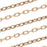 Antiqued 22K Gold Plated Fine Cable Chain, 1.5mm, by the Foot