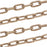 Antiqued 22K Gold Plated Textured Cable Chain, 2.3mm, by the Foot