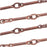 Antiqued Copper Plated Bar & Link Chain, 8.5mm, by the Foot