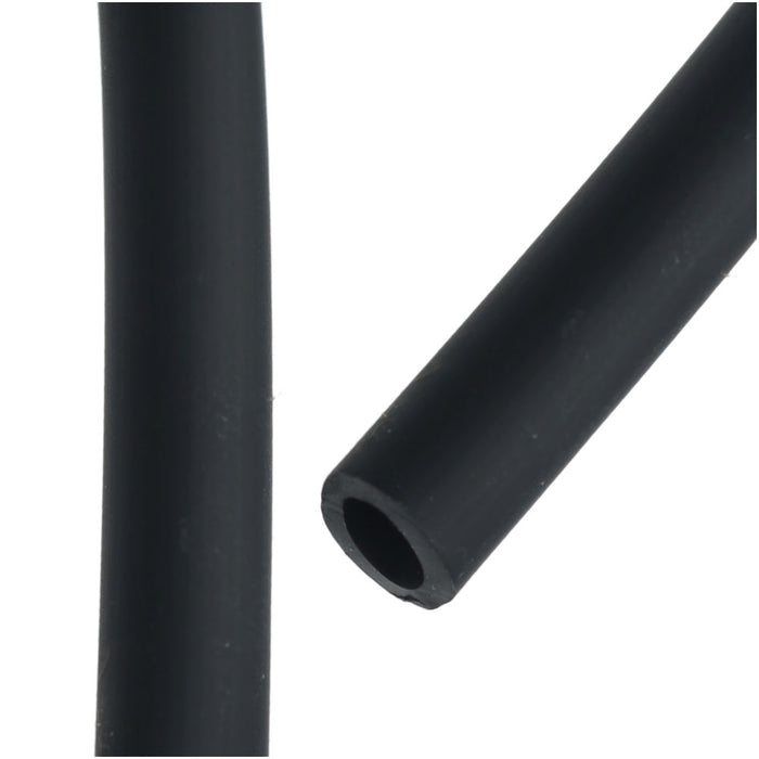 Neoprene Black Rubber Tubing, 6mm Cord, Cut to Order, by the Foot