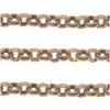 Antiqued 22K Gold Plated Rolo Chain, 2mm, by the Foot