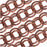 Antiqued Copper Plated Heavy Double Round Cable Chain, 9mm, Unfinished by the Foot