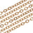 Nunn Design Antiqued Gold Plated Flat Cable Chain, 3.6mm, by The Foot