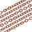 Nunn Design Antiqued Copper Plated Flat Cable Chain, 3.6mm, by The Foot