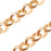 22K Gold Plated Rolo Chain, 4.8mm, by the Foot